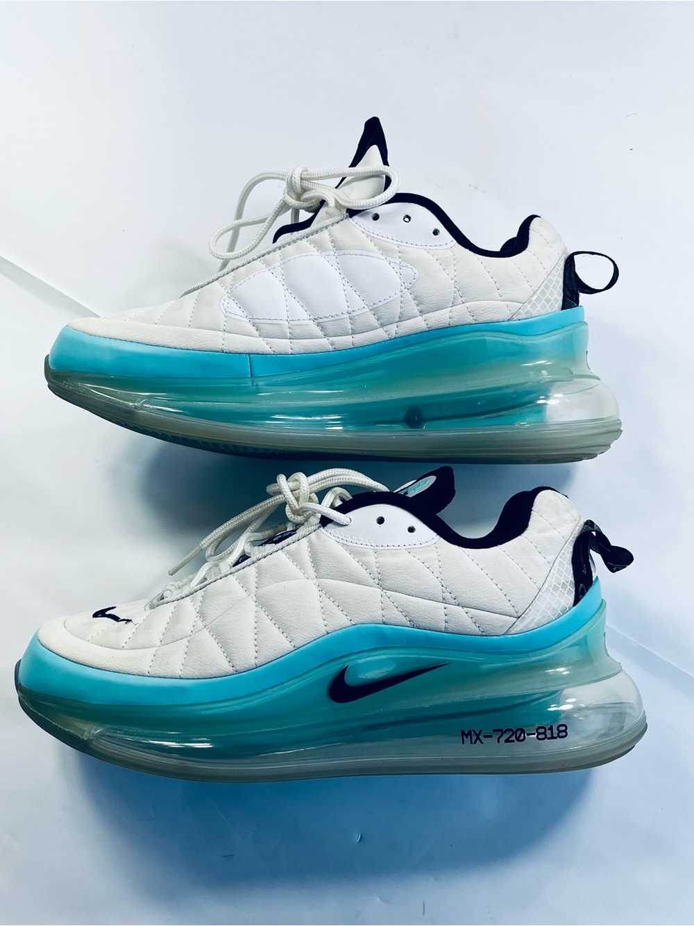 Nike Air Max MX-720-818 White Aqua Teal Platinum CK2607-001 Women’s 8.5 Sneakers